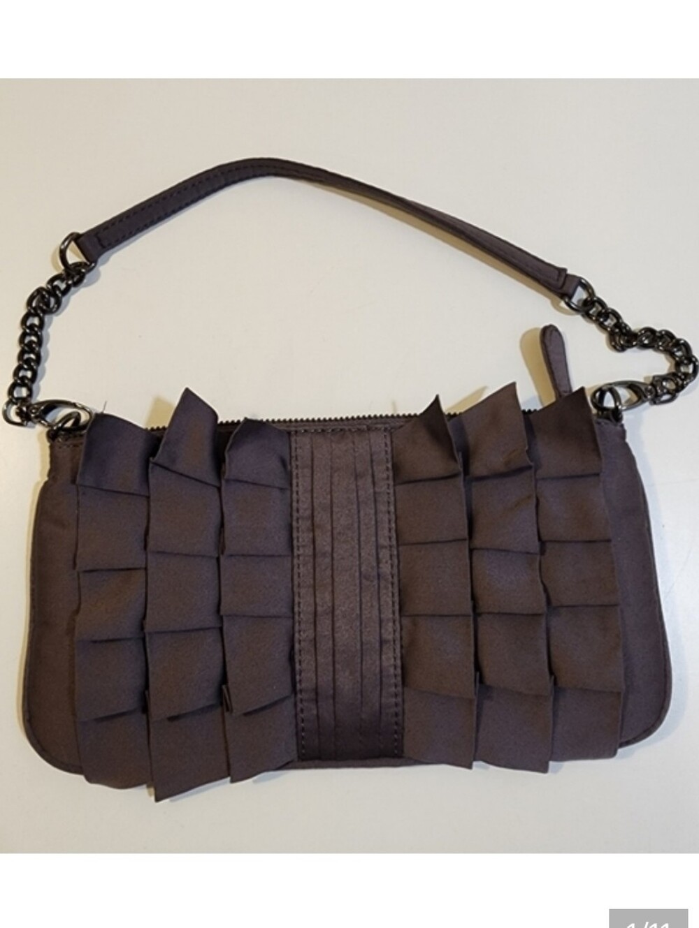 Nine West gray small satchel Formal Bag  Evening Purse